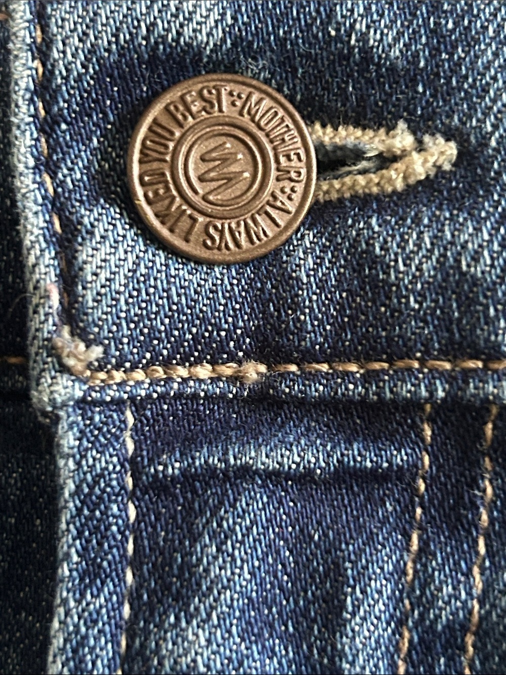 Mother Hustler ankle fray jeans right of passage wash size 32 - Picture 12 of 13